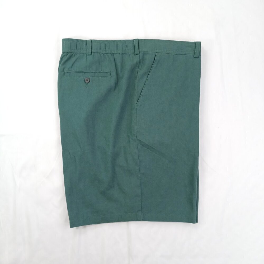 Marc Anthony Mens Linen Shorts Size XXL Green Lightweight Breathable Summer - Picture 8 of 9